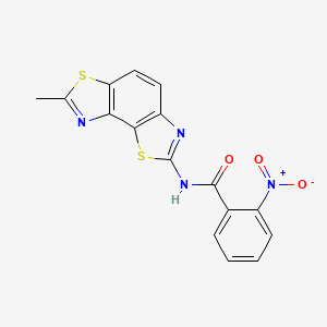 N-(7-methyl-[1,3]thiazolo[5,4-e][1,3]benzothiazol-2-yl)-2-nitrobenzamide