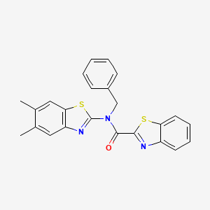 N-benzyl-N-(5,6-dimethylbenzo[d]thiazol-2-yl)benzo[d]thiazole-2-carboxamide