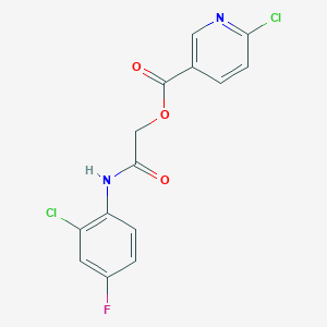 [(2-Chloro-4-fluorophenyl)carbamoyl]methyl 6-chloropyridine-3-carboxylate
