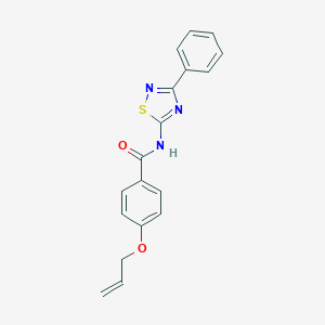 molecular formula C18H15N3O2S B253666 4-(allyloxy)-N-(3-phenyl-1,2,4-thiadiazol-5-yl)benzamide 