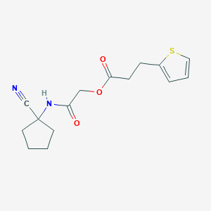 [(1-Cyanocyclopentyl)carbamoyl]methyl 3-(thiophen-2-yl)propanoate