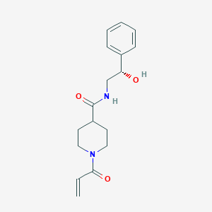 N-[(2S)-2-Hydroxy-2-phenylethyl]-1-prop-2-enoylpiperidine-4-carboxamide