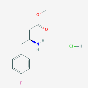 Methyl (3S)-3-amino-4-(4-fluorophenyl)butanoate;hydrochloride