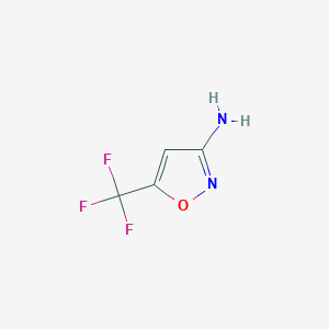 molecular formula C4H3F3N2O B025367 5-(三氟甲基)异噁唑-3-胺 CAS No. 110234-43-0