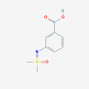 molecular formula C9H11NO3S B2536704 3-{[Dimethyl(oxo)-lambda6-sulfanylidene]amino}benzoic acid CAS No. 2059993-28-9