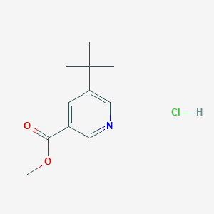 molecular formula C11H16ClNO2 B2536706 Methyl 5-(tert-butyl)nicotinate hydrochloride CAS No. 2344679-71-4