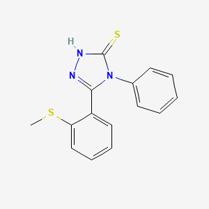 5-[2-(methylsulfanyl)phenyl]-4-phenyl-4H-1,2,4-triazol-3-ylhydrosulfide