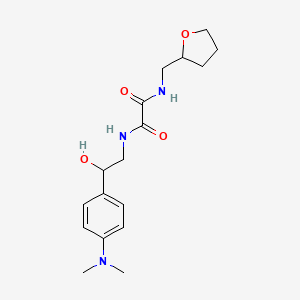 molecular formula C17H25N3O4 B2536710 N1-(2-(4-(dimethylamino)phenyl)-2-hydroxyethyl)-N2-((tetrahydrofuran-2-yl)methyl)oxalamide CAS No. 1421483-43-3