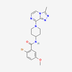 2-bromo-5-methoxy-N-(1-(3-methyl-[1,2,4]triazolo[4,3-a]pyrazin-8-yl)piperidin-4-yl)benzamide