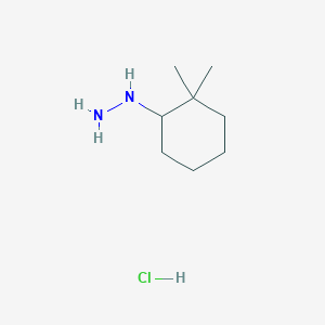 molecular formula C8H19ClN2 B2536717 (2,2-Dimethylcyclohexyl)hydrazine hydrochloride CAS No. 1803600-00-1