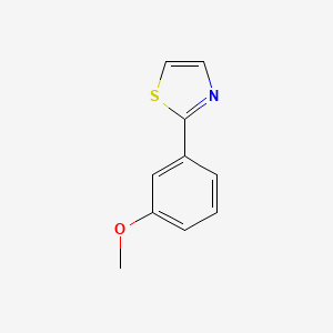 molecular formula C10H9NOS B2536734 2-(3-Methoxyphenyl)-1,3-thiazole CAS No. 35582-12-8