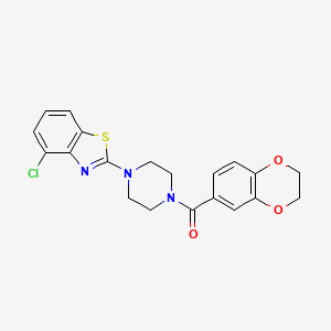 (4-(4-Chlorobenzo[d]thiazol-2-yl)piperazin-1-yl)(2,3-dihydrobenzo[b][1,4]dioxin-6-yl)methanone