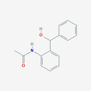 molecular formula C15H15NO2 B2536760 N-{2-[Hydroxy(phenyl)methyl]phenyl}acetamide CAS No. 28586-49-4