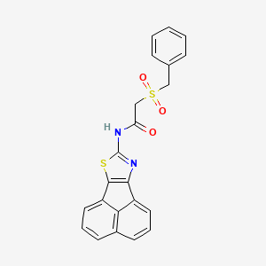 N-(acenaphtho[1,2-d]thiazol-8-yl)-2-(benzylsulfonyl)acetamide