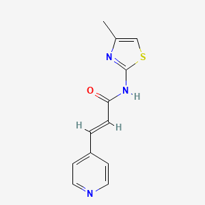 (E)-N-(4-methylthiazol-2-yl)-3-(pyridin-4-yl)acrylamide