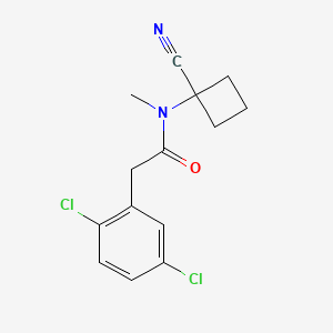 molecular formula C14H14Cl2N2O B2536770 N-(1-cyanocyclobutyl)-2-(2,5-dichlorophenyl)-N-methylacetamide CAS No. 1311468-62-8