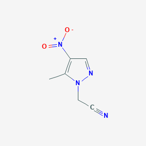 molecular formula C6H6N4O2 B2536771 (5-Methyl-4-nitro-1H-pyrazol-1-YL)acetonitrile CAS No. 1006458-41-8