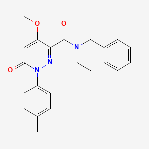 N-benzyl-N-ethyl-4-methoxy-1-(4-methylphenyl)-6-oxopyridazine-3-carboxamide