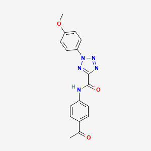 molecular formula C17H15N5O3 B2536802 N-(4-acetylphenyl)-2-(4-methoxyphenyl)-2H-tetrazole-5-carboxamide CAS No. 1396584-48-7