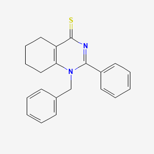 molecular formula C21H20N2S B2536823 1-benzyl-2-phenyl-5,6,7,8-tetrahydroquinazoline-4(1H)-thione CAS No. 94875-12-4
