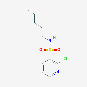molecular formula C10H15ClN2O2S B2536840 2-氯-N-戊基吡啶-3-磺酰胺 CAS No. 1156388-42-9