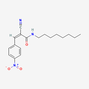 (Z)-2-Cyano-3-(4-nitrophenyl)-N-octylprop-2-enamide