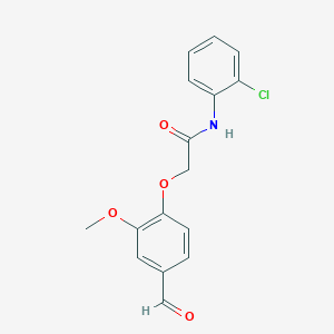molecular formula C16H14ClNO4 B2536865 N-(2-chlorophenyl)-2-(4-formyl-2-methoxyphenoxy)acetamide CAS No. 247592-73-0