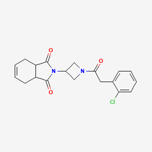 molecular formula C19H19ClN2O3 B2536867 2-(1-(2-(2-chlorophenyl)acetyl)azetidin-3-yl)-3a,4,7,7a-tetrahydro-1H-isoindole-1,3(2H)-dione CAS No. 1904193-33-4