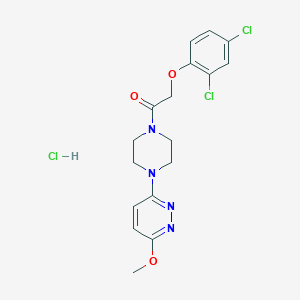 2-(2,4-Dichlorophenoxy)-1-(4-(6-methoxypyridazin-3-yl)piperazin-1-yl)ethanone hydrochloride