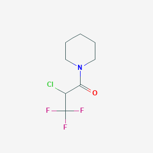 molecular formula C8H11ClF3NO B2536893 2-氯-3,3,3-三氟-1-哌啶基-1-丙酮 CAS No. 65388-63-8