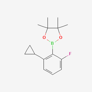 2-(2-Cyclopropyl-6-fluorophenyl)-4,4,5,5-tetramethyl-1,3,2-dioxaborolane