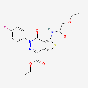 Ethyl 5-[(2-ethoxyacetyl)amino]-3-(4-fluorophenyl)-4-oxothieno[3,4-d]pyridazine-1-carboxylate