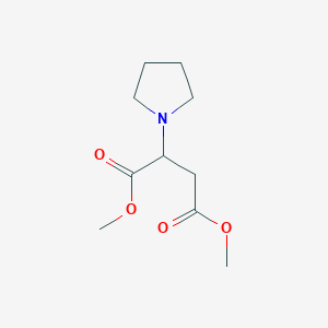 molecular formula C10H17NO4 B2536902 Dimethyl 2-pyrrolidin-1-ylbutanedioate CAS No. 62626-92-0