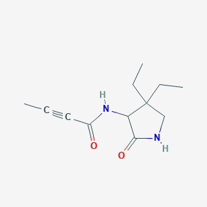 N-(4,4-Diethyl-2-oxopyrrolidin-3-yl)but-2-ynamide