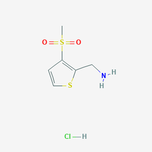 (3-Methylsulfonylthiophen-2-yl)methanamine;hydrochloride