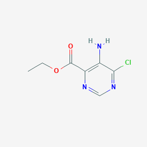 molecular formula C7H8ClN3O2 B2536919 Ethyl 5-amino-6-chloropyrimidine-4-carboxylate CAS No. 1393570-78-9