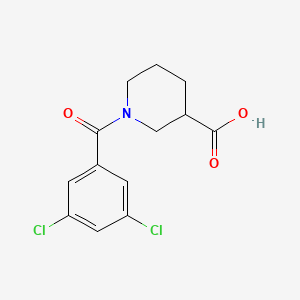 molecular formula C13H13Cl2NO3 B2536925 1-(3,5-Dichlorobenzoyl)piperidine-3-carboxylic acid CAS No. 926249-48-1
