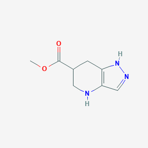 molecular formula C8H11N3O2 B2536939 4,5,6,7-四氢-1H-吡唑并[4,3-b]吡啶-6-羧酸甲酯 CAS No. 2167308-58-7