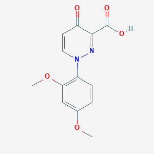 molecular formula C13H12N2O5 B253694 1-(2,4-Dimethoxyphenyl)-4-oxo-1,4-dihydro-3-pyridazinecarboxylic acid 