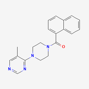 molecular formula C20H20N4O B2536943 (4-(5-Methylpyrimidin-4-yl)piperazin-1-yl)(naphthalen-1-yl)methanone CAS No. 2034394-28-8