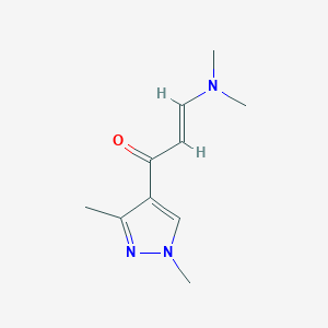 molecular formula C10H15N3O B2536946 (2E)-3-(二甲氨基)-1-(1,3-二甲基-1H-吡唑-4-基)丙-2-烯-1-酮 CAS No. 1001500-04-4