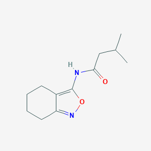 molecular formula C12H18N2O2 B253695 3-methyl-N-(4,5,6,7-tetrahydro-2,1-benzisoxazol-3-yl)butanamide 
