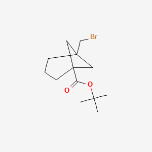 molecular formula C13H21BrO2 B2536957 Tert-butyl 5-(bromomethyl)bicyclo[3.1.1]heptane-1-carboxylate CAS No. 122699-69-8