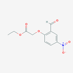 molecular formula C11H11NO6 B2536962 Ethyl 2-(2-formyl-4-nitrophenoxy)acetate CAS No. 51336-43-7