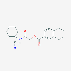 molecular formula C20H24N2O3 B2536965 [(1-Cyanocyclohexyl)carbamoyl]methyl 5,6,7,8-tetrahydronaphthalene-2-carboxylate CAS No. 871544-83-1