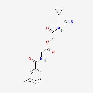 molecular formula C21H29N3O4 B2536967 [(1-Cyano-1-cyclopropylethyl)carbamoyl]methyl 2-[(adamantan-1-yl)formamido]acetate CAS No. 877944-02-0