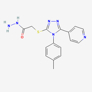 2-{[4-(4-methylphenyl)-5-(pyridin-4-yl)-4H-1,2,4-triazol-3-yl]sulfanyl}acetohydrazide