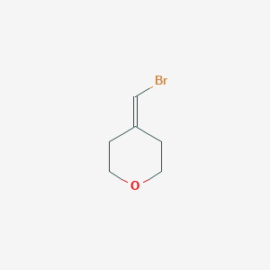 molecular formula C6H9BrO B2536980 4-(Bromomethylidene)oxane CAS No. 131887-39-3
