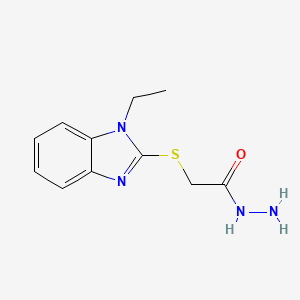 2-[(1-ethyl-1H-1,3-benzodiazol-2-yl)sulfanyl]acetohydrazide