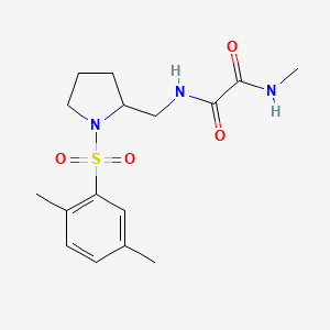 N1-((1-((2,5-dimethylphenyl)sulfonyl)pyrrolidin-2-yl)methyl)-N2-methyloxalamide